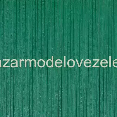Auhagen -Plast - palubkový obklad zelený 200x100mm 2ks