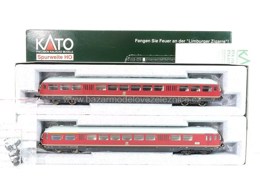 Kato - DCC - Dieselová Souprava ETA 517/817 DB Limburger Zigarre - HO