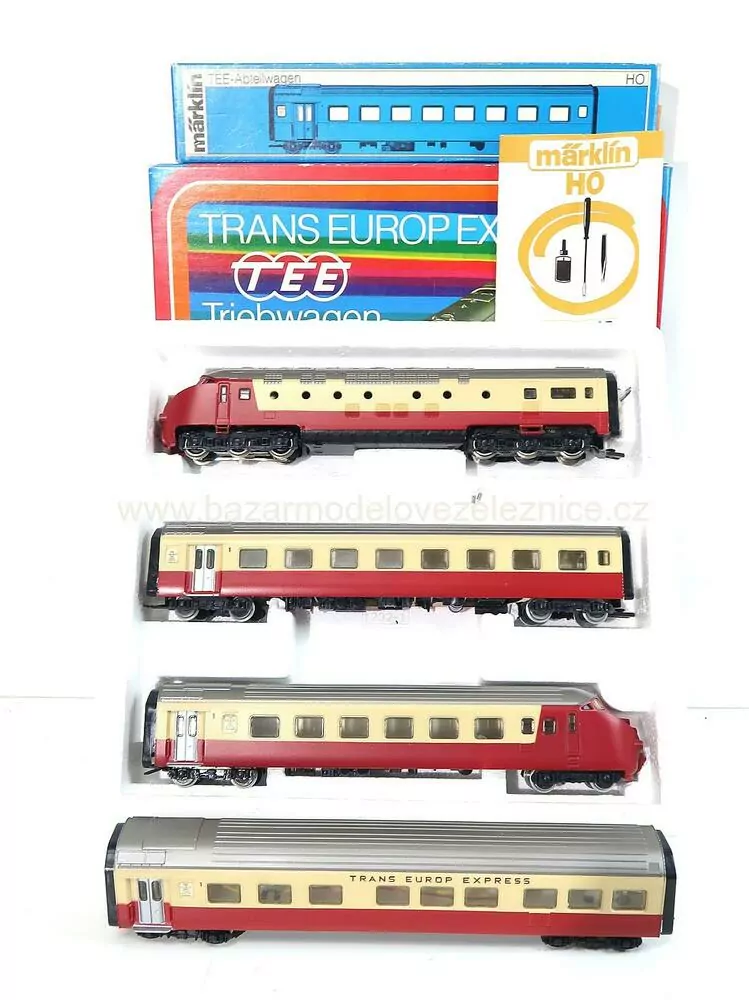 Marklin Hamo - DC - 4 dílná dieselová souprava TEE express - HO