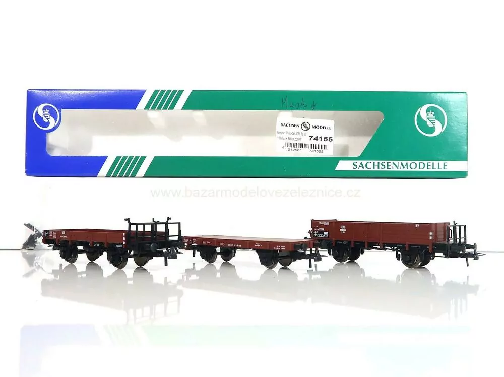 Sachsenmodelle - Set 3 nákladních vozů DB - HO