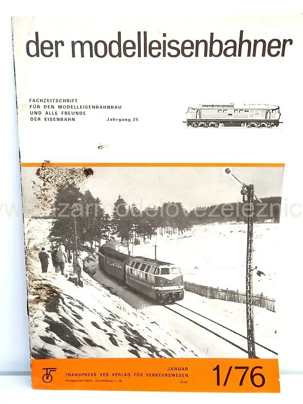 Časopis Der Modelleisenbahner 1/1976