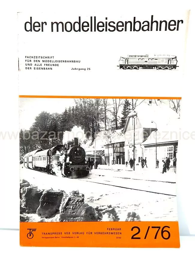 Časopis Der Modelleisenbahner 2/1976