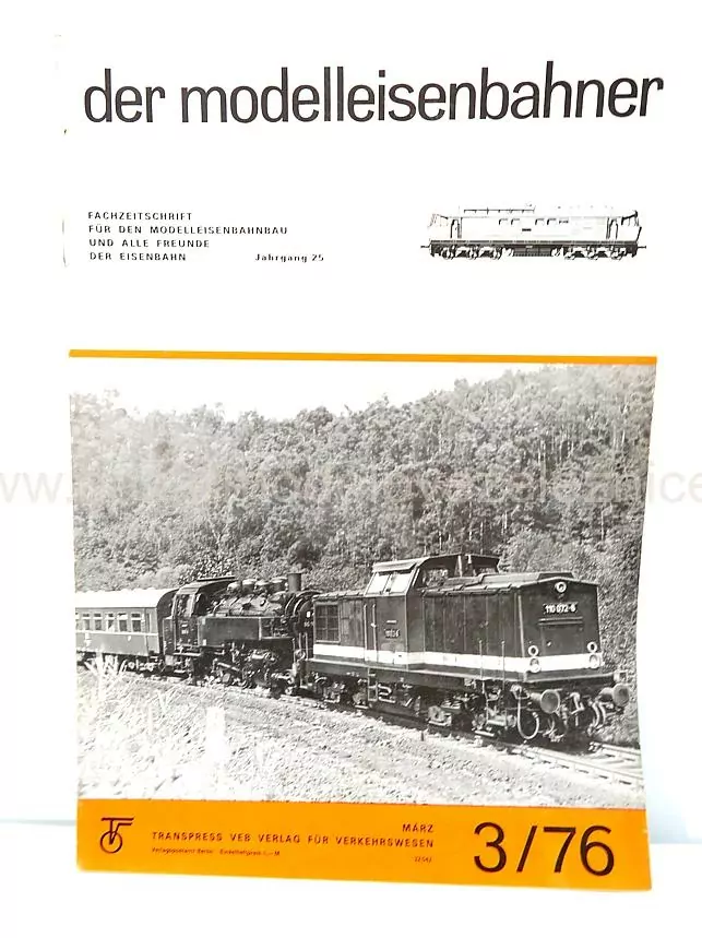 Časopis Der Modelleisenbahner 3/1976