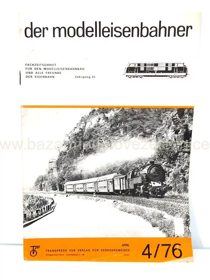 Časopis Der Modelleisenbahner 4/1976