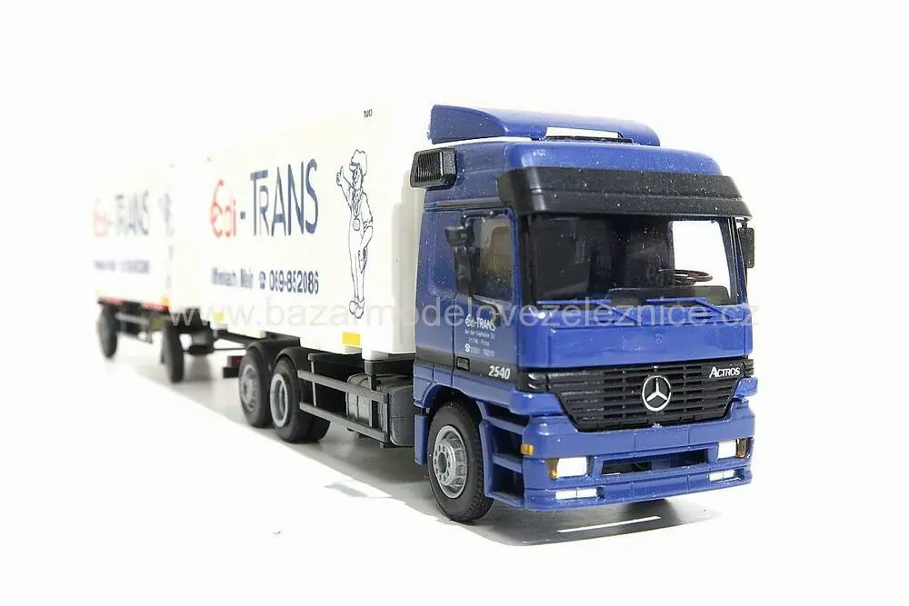 AWM - MERCEDES conteiner s přívěsem - HO
