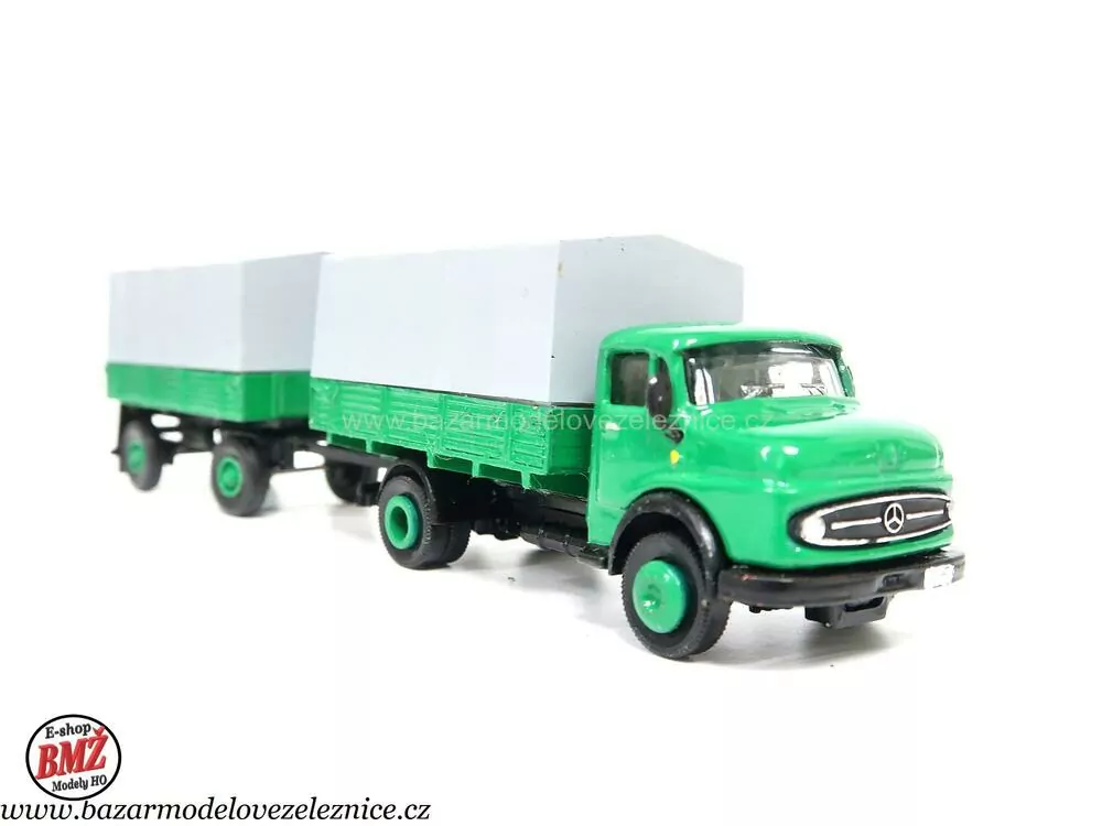 Vierke - Mercedes plachta s přívěsem - HO