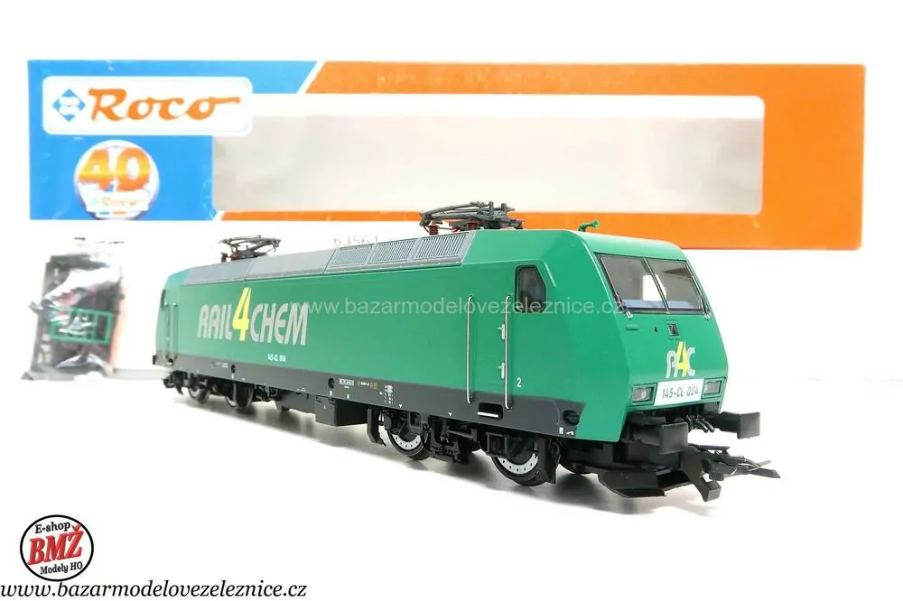 Roco - DSS - Elektrická lokomotiva BR 145 CL 004 RAIL4CHEM- HO