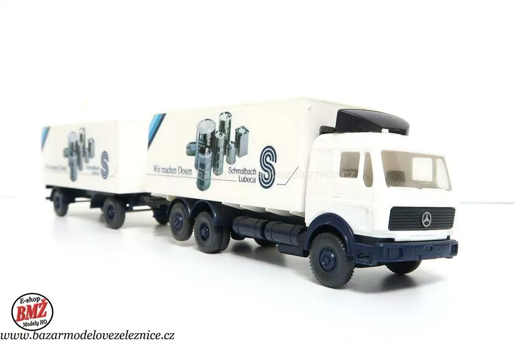 Wiking - Mercedes skřín s přívěsem - HO