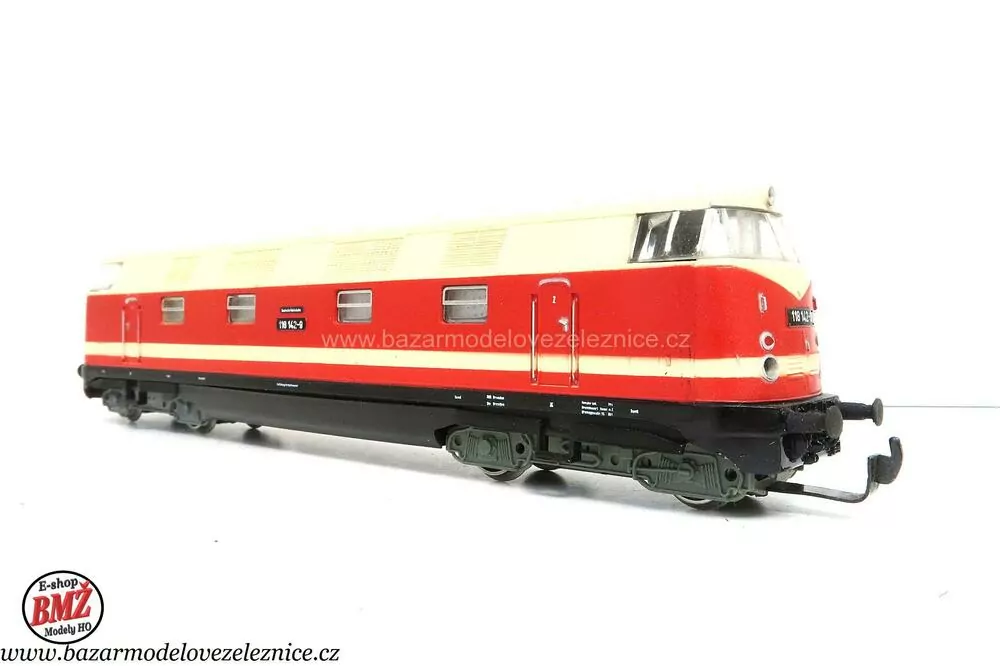 PIKO DDR - DC - Dieselová lokomotiva BR 118 142 DR - HO