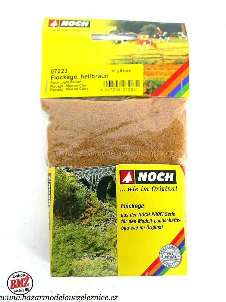 Noch -Molitanové vločky - světle hnědé 20g - HO - TT