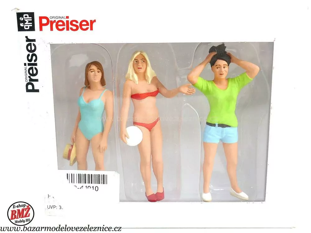 Preiser - Figurky 3 ks - Volný čas na pláži - G
