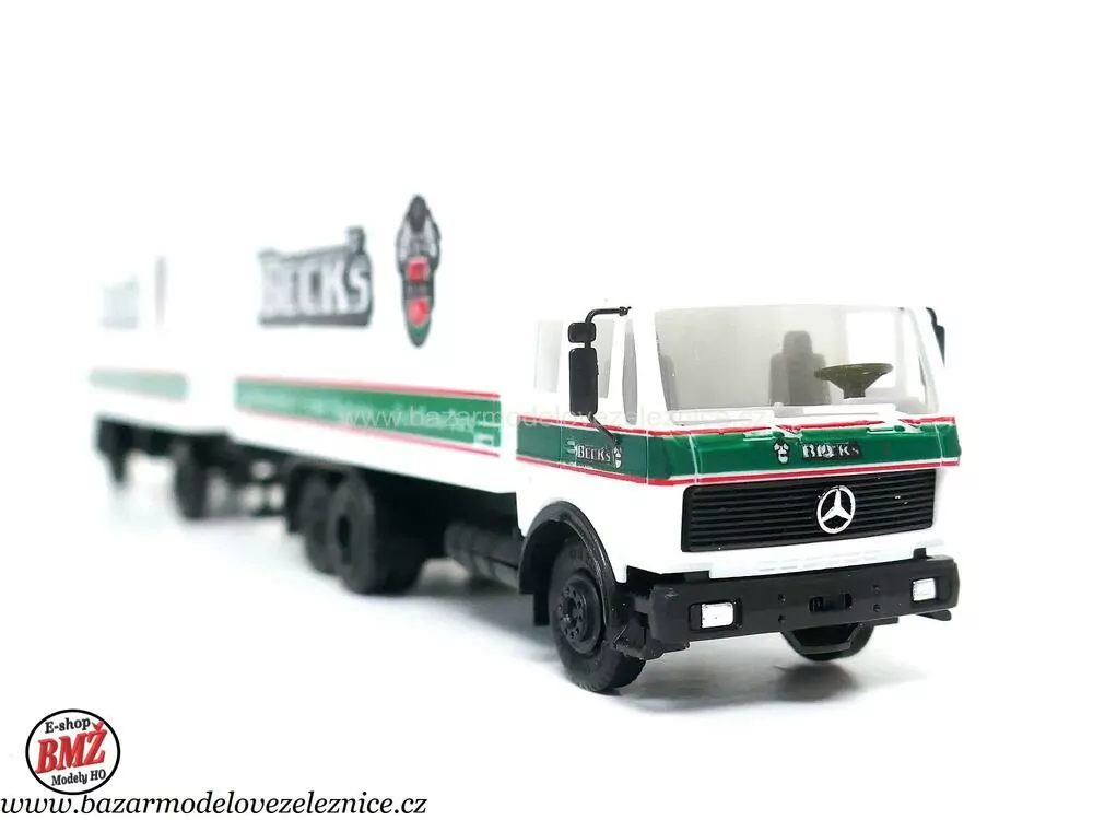 Herpa - Mercedes s přívěsem - HO