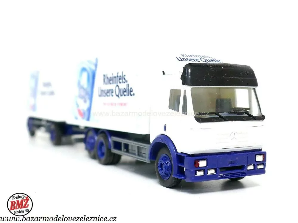 Herpa - Mercedes s přívěsem - HO