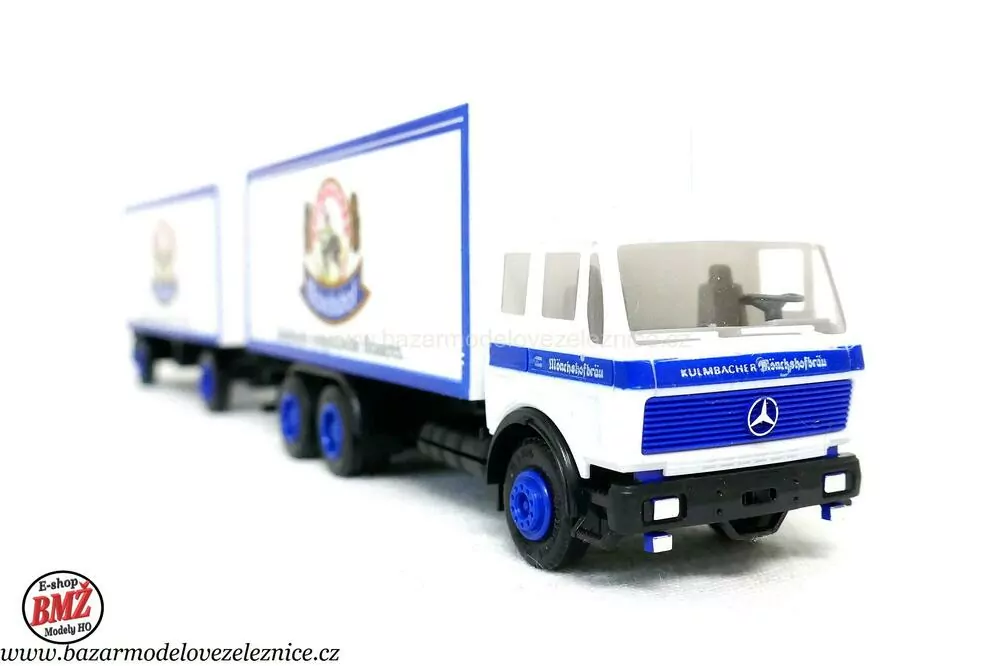 Herpa - Mercedes s přívěsem - HO
