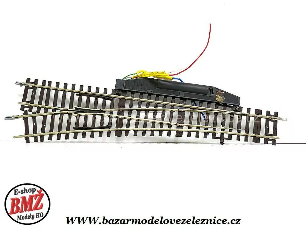 Roco Line - Elektr. výhybka vlevo WL15 230mm, R 873,5mm 15° - HO