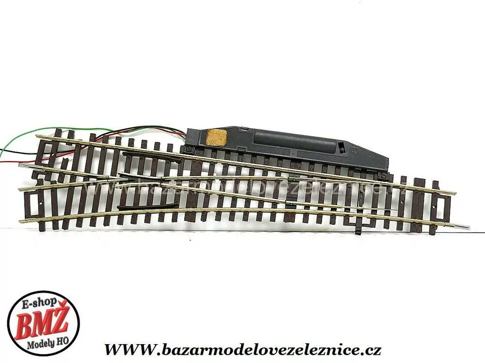Roco Line - Elektr. výhybka vlevo WL15 230mm, R 873,5mm 15° - HO