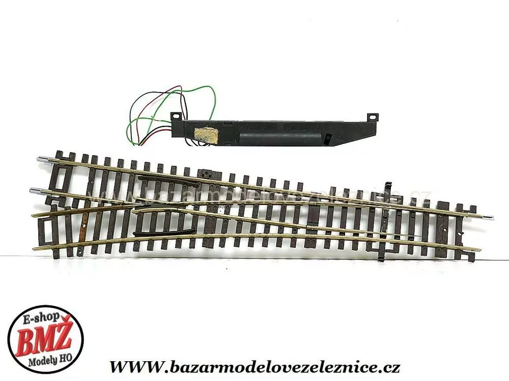 Roco Line - Elektr. výhybka vlevo WL15 230mm, R 873,5mm 15° - HO