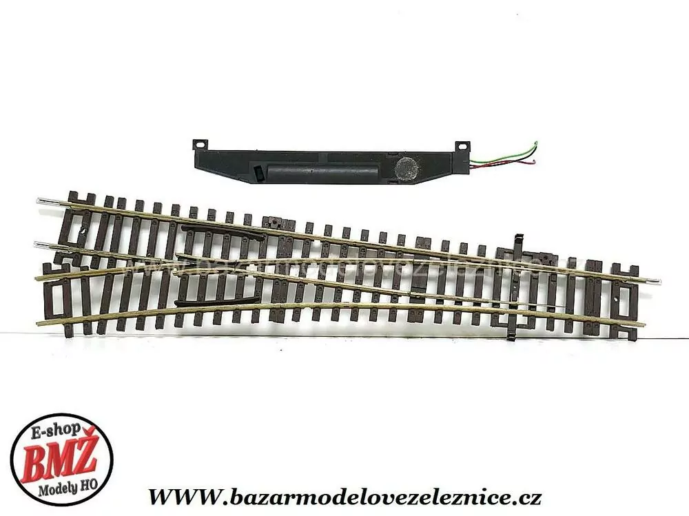 Roco Line - Elektr. výhybka vlevo WL15 230mm, R 873,5mm 15° - HO