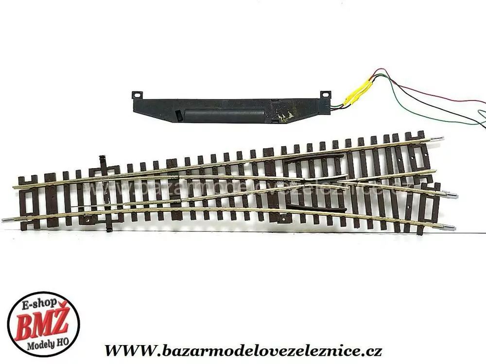 Roco Line - Elektr. výhybka pravá WL15 230mm, R 873,5mm 15° - HO