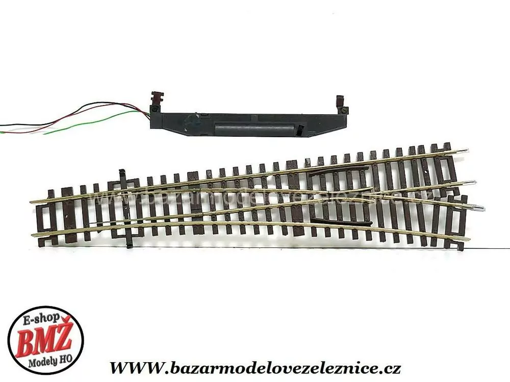 Roco Line - Elektr. výhybka pravá WL15 230mm, R 873,5mm 15° - HO