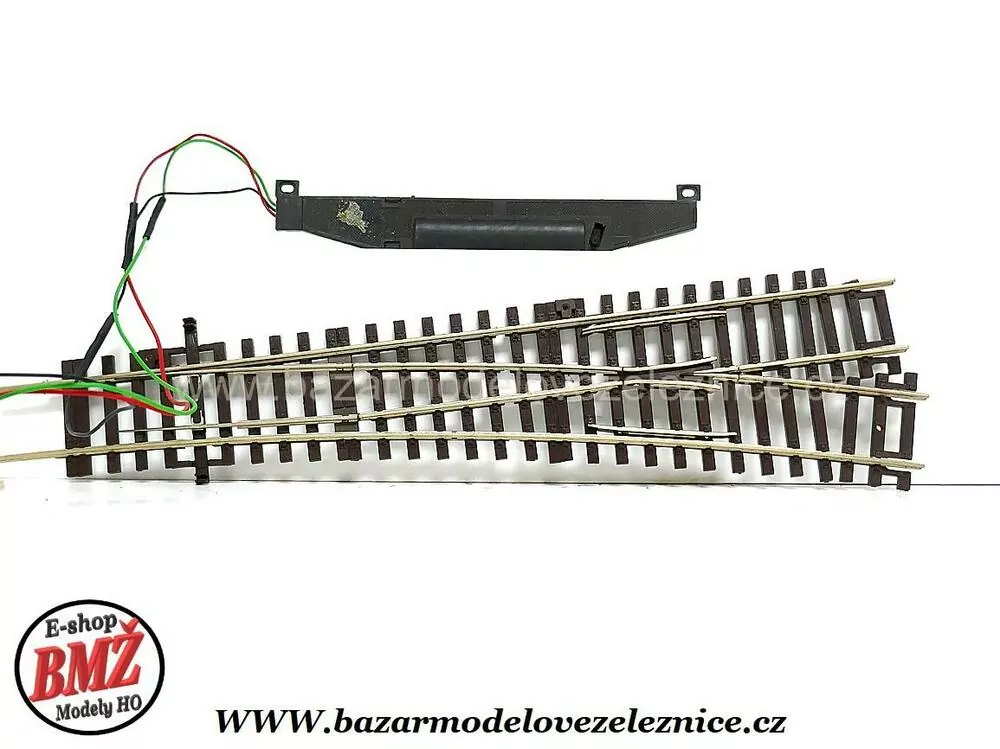 Roco Line - Elektr. výhybka pravá WL15 230mm, R 873,5mm 15° - HO