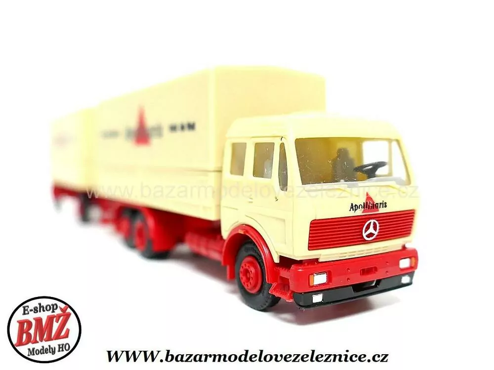Herpa - Mercedes s přívěsem - HO