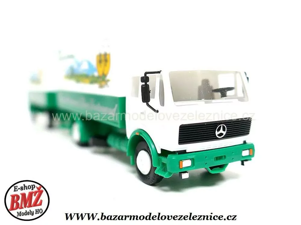 Herpa - Mercedes s přívěsem - HO