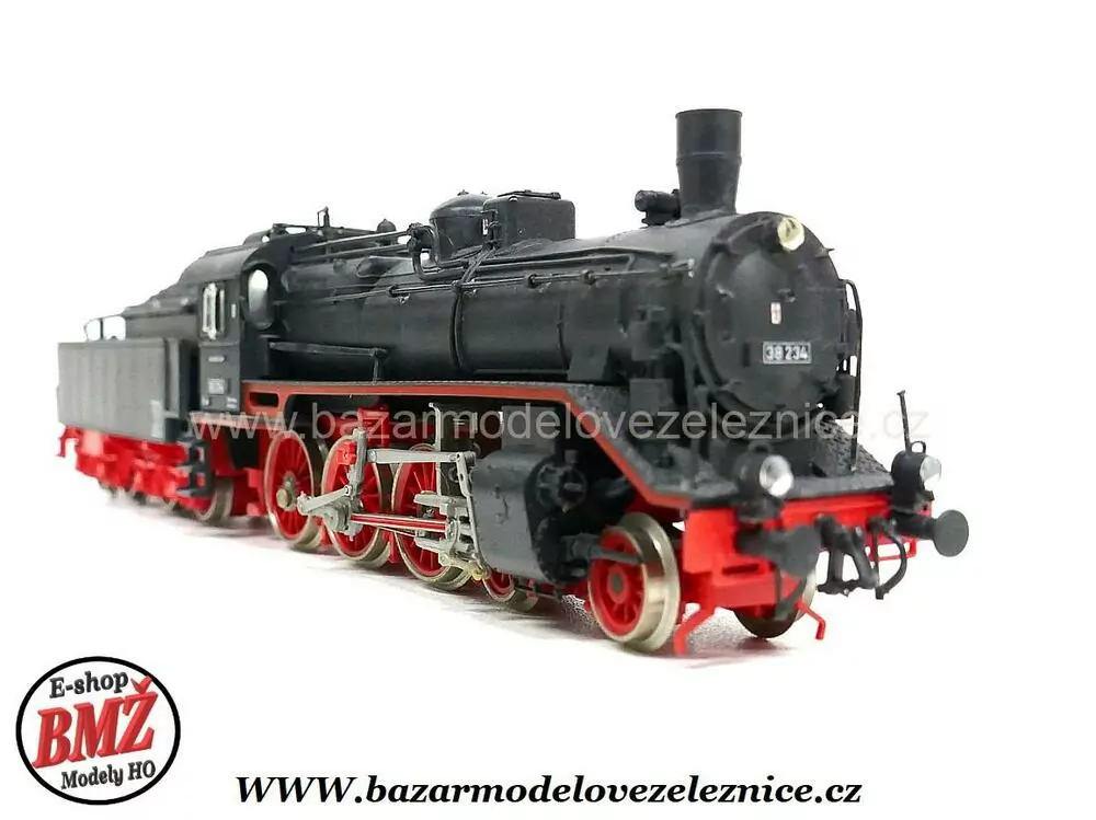 Piko DDR - DC - Parní lokomotiva BR 38 234 DR - HO