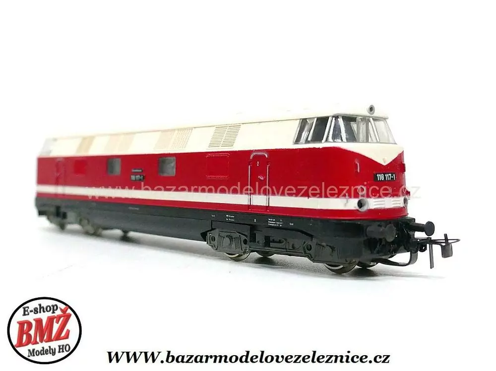 PIKO DDR - DC - Dieselová lokomotiva BR 118 117 DR - HO