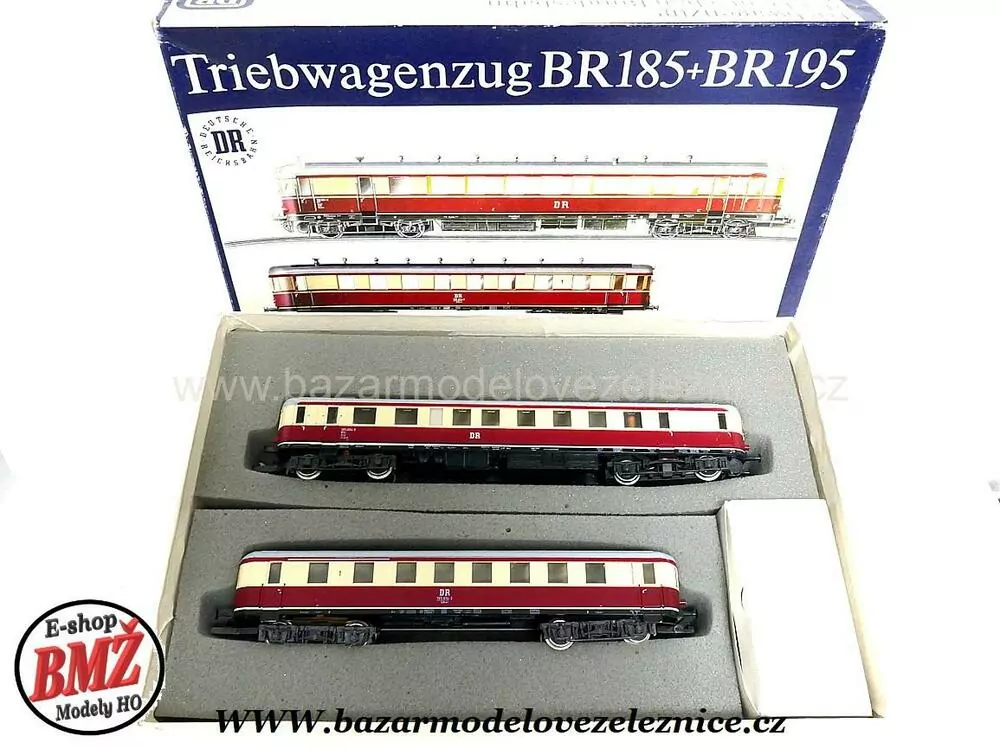 PIKO DDR - DC - Dieselová souprava BR 185 DR - HO