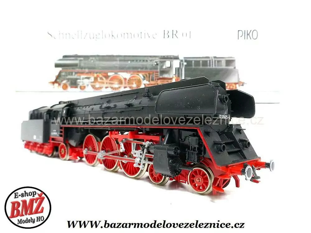 Piko DDR - DC - Parní lokomotiva BR 01 0505 DR - HO