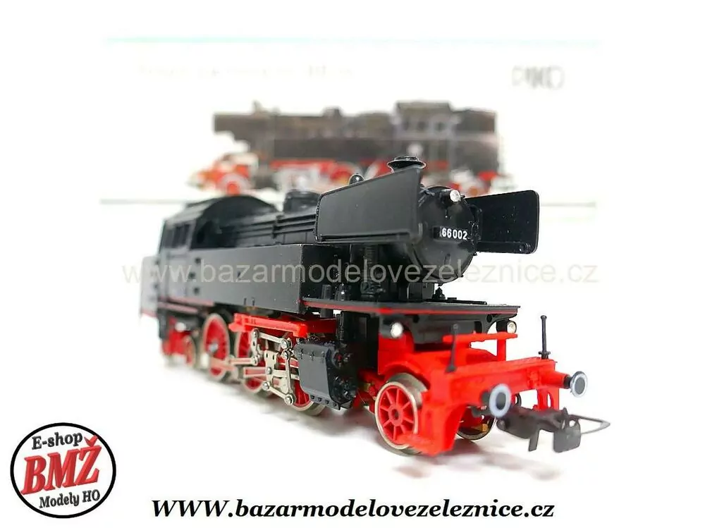 Piko DDR - DC - Parní lokomotiva BR 66 002 DB - HO