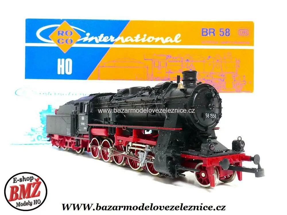 Roco - DC - Parní lokomotiva BR 58 1556 DB - HO