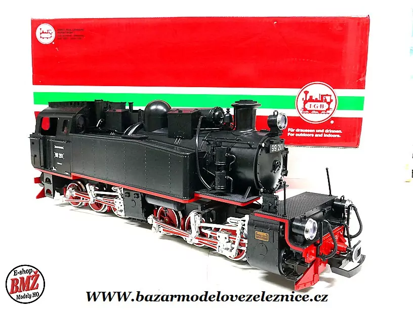 LGB - DC + Kouř - Parní lokomotiva Mallet BR 99 201 DR - G
