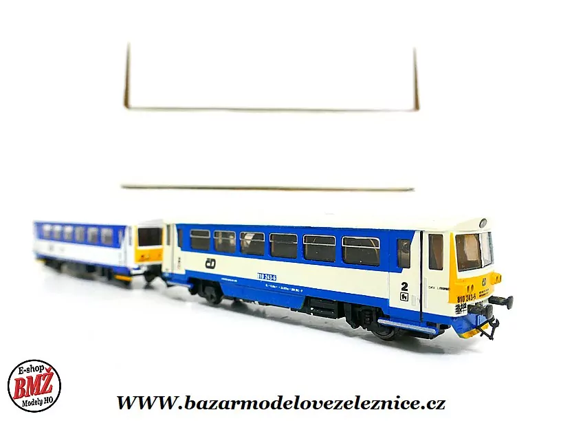 Motorový vůz 810 ČD Najbrt + přípojný vůz - TT