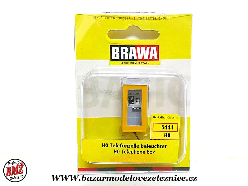 BRAWA - Telefonní budka s osvětlením - HO
