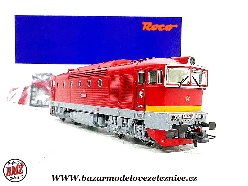 Roco - DCC + ZVUK. - Dieselová lokomotiva Brejlovec T 478 3210 ČSD - HO