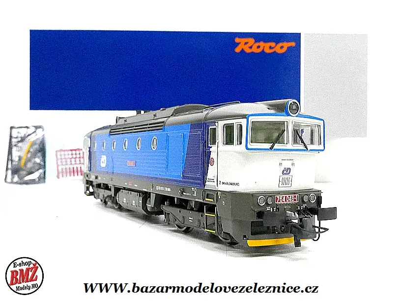 Roco - DCC + ZVUK. - Dieselová lokomotiva Brejlovec 754 046 ČD - HO