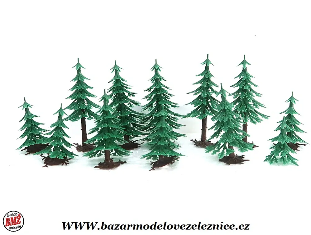 Vero - Smrky - 13 ks 4-7 cm - HO - TT