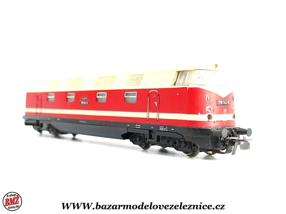 PIKO DDR - DC - Dieselová lokomotiva BR 118 142 DR - HO