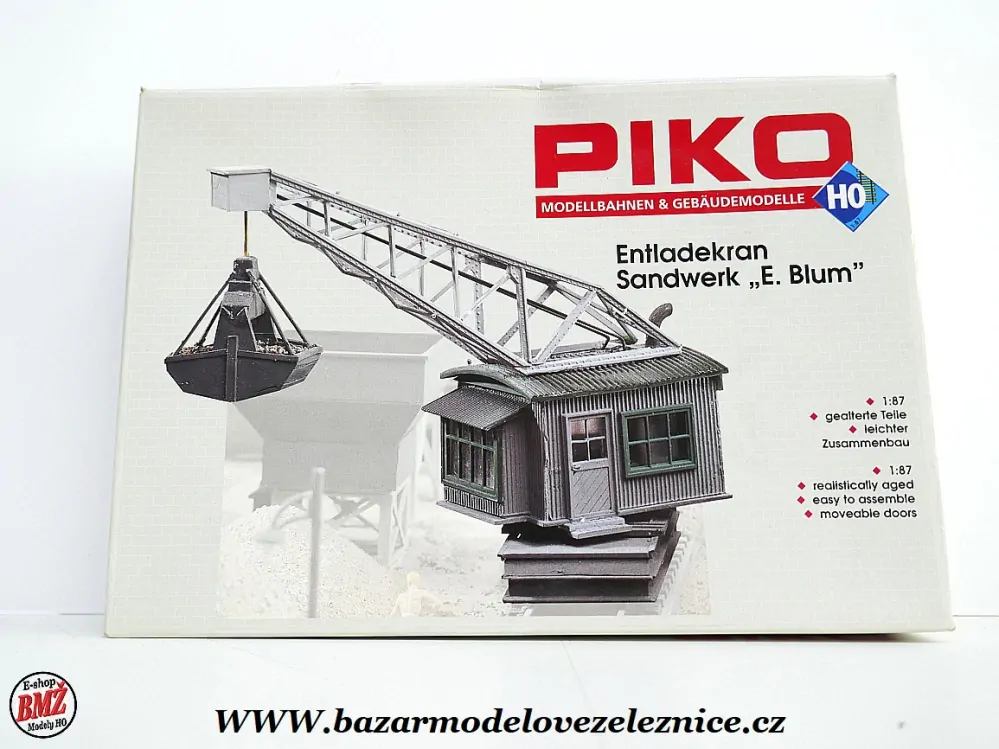Piko - pískovna "Blum" - vykládací jeřáb - HO