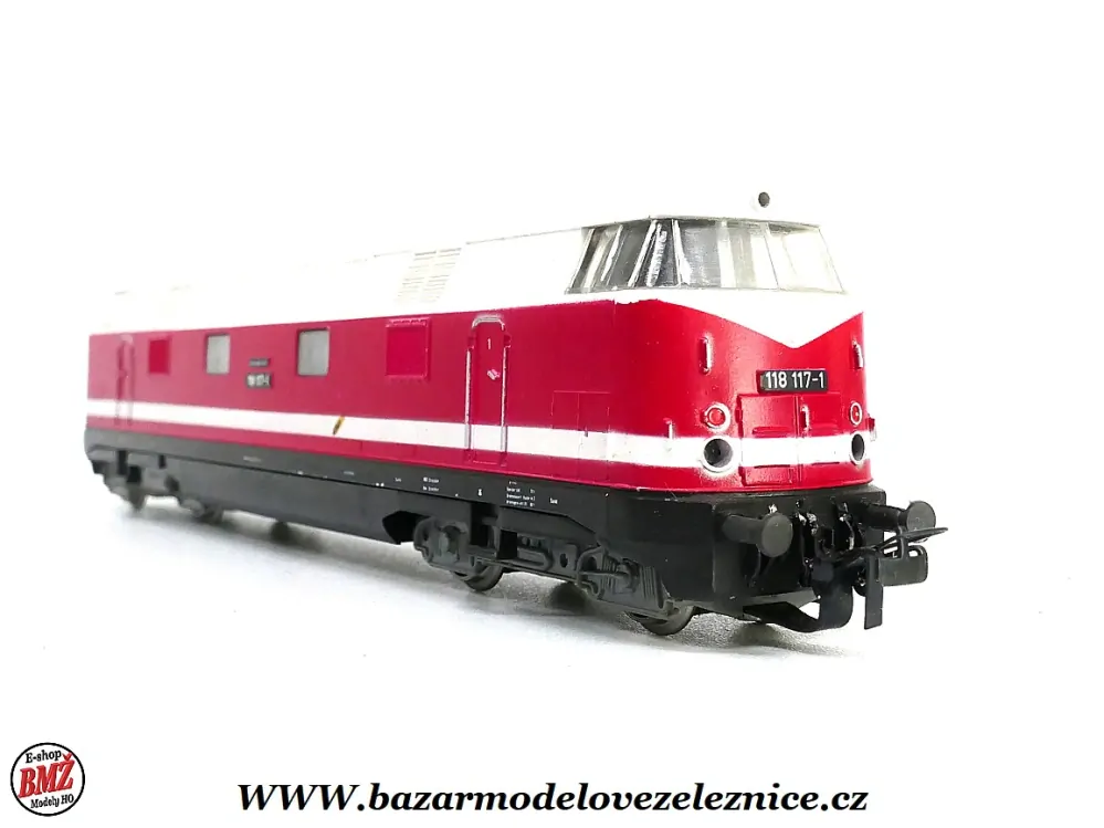 PIKO DDR - DC - Dieselová lokomotiva BR 118 117 DR - HO