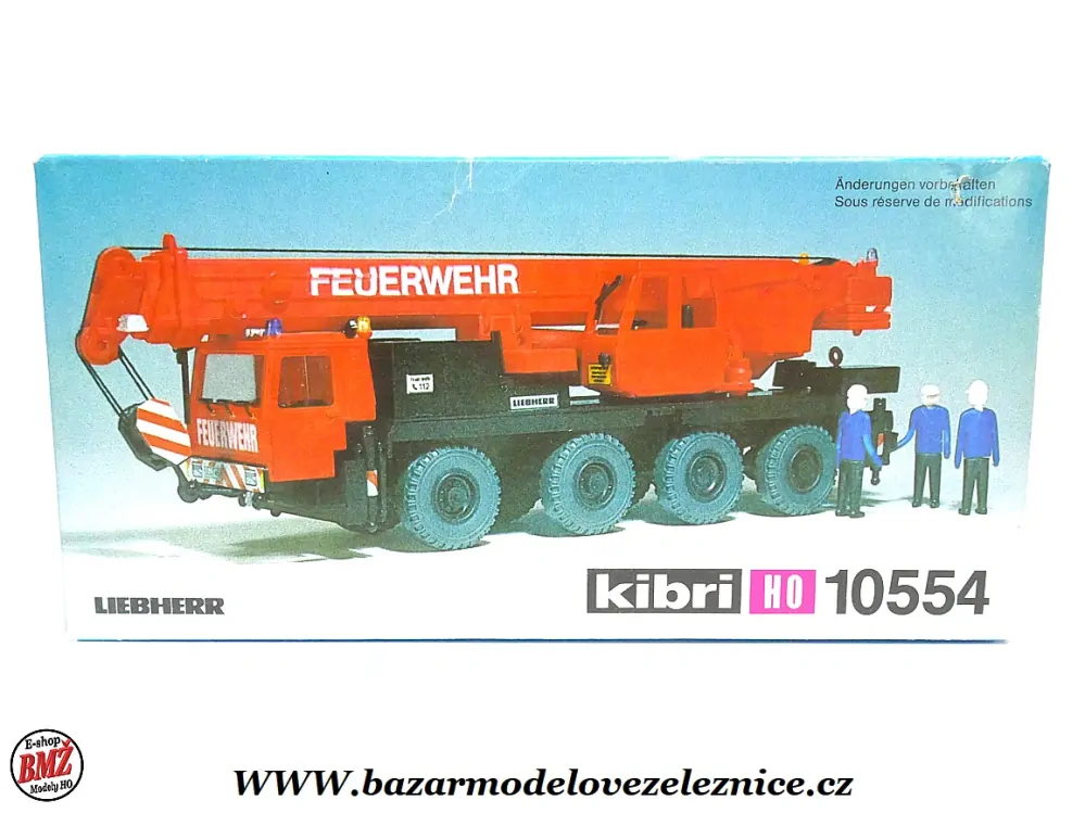 Kibri - Hasičský jeřáb Liebherr - HO