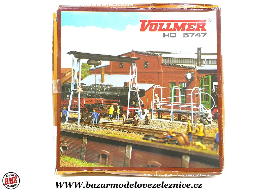 Vollmer - Čistírna potrubí s rámovým jeřábem - HO