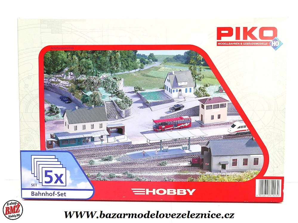 Piko - Set 5 x drážní dům - HO