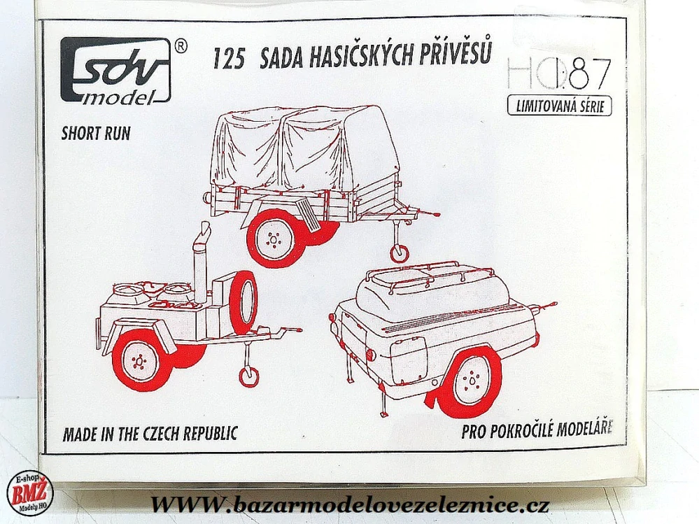SDV - sada hasičských přívěsů - HO