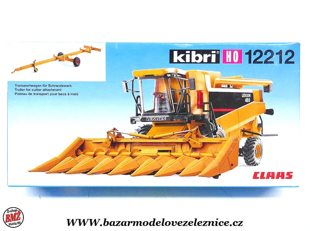 Kibri - Kombajn Lexion 480 + přívěs - HO
