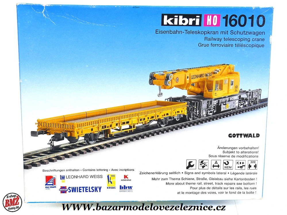 Kibri - Jeřáb Gottwald s vozem - HO
