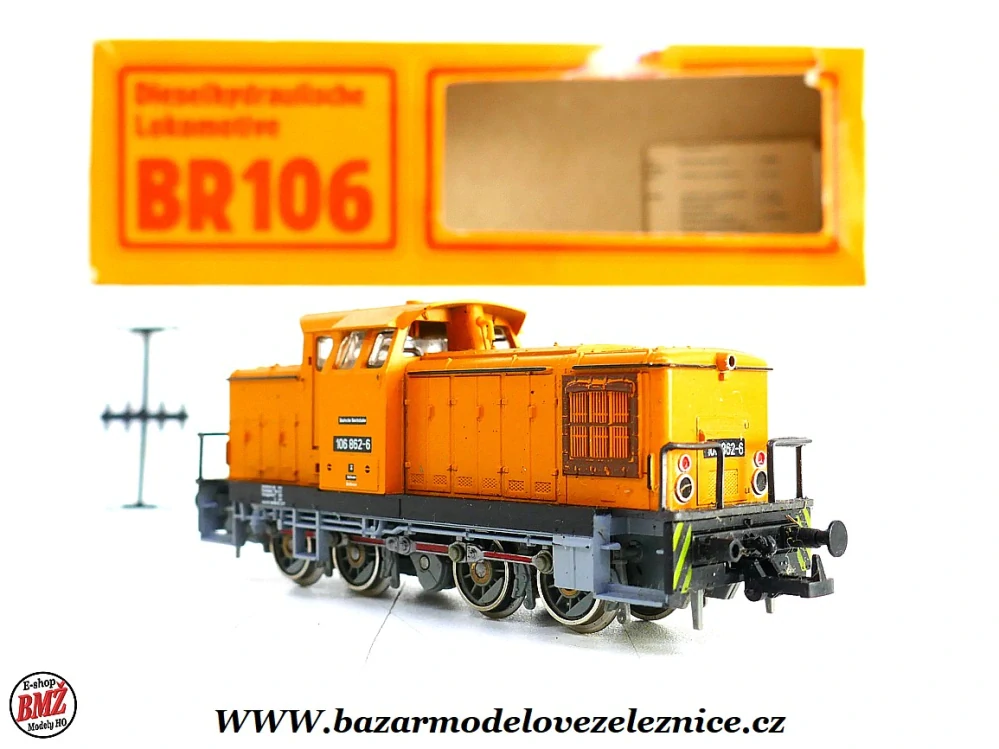 Piko DDR - DC - Dieselová lokomotiva BR 106 256 DR - HO