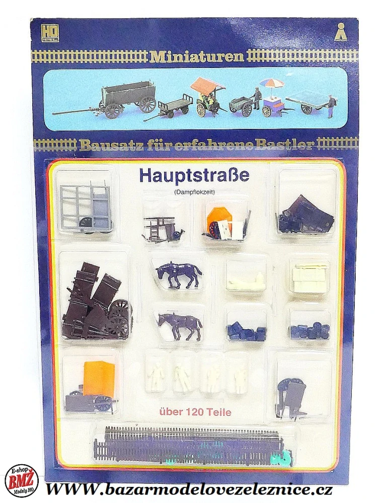 Figurky - příslušenství Hauptstrase 120 dílů - HO